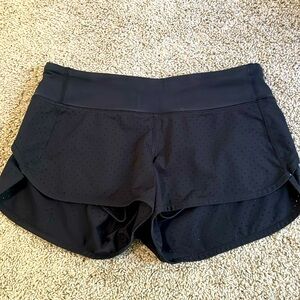Lululemon speed up shorts 2.5” size 6 black